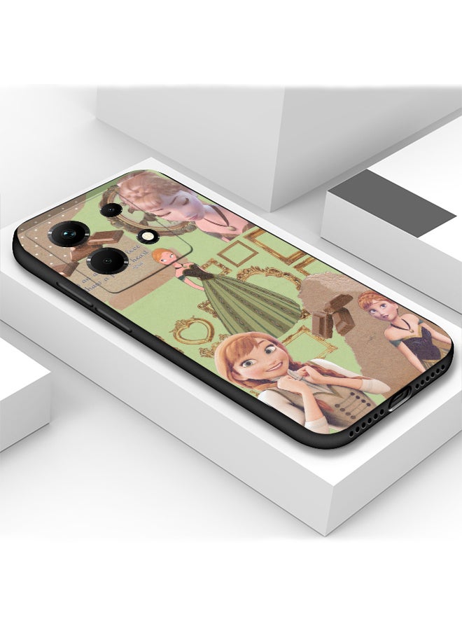 Generic - Protective Shockproof Case Cover For Infinix Note 30 VIP Anna Frozen cartoon collage Drawing - Image 1