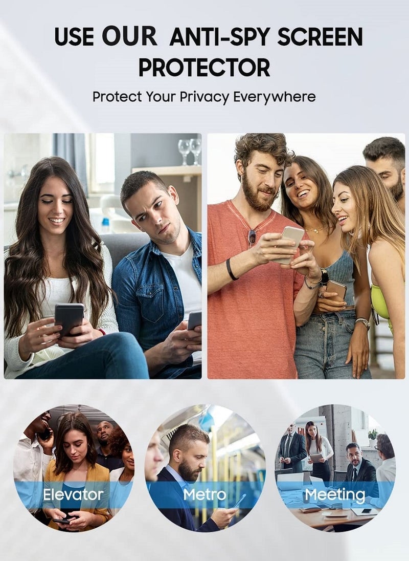 Generic - Tempered Glass Screen Protector Anti-Spy Privacy Designed For Realme C35 Full Screen Coverage And Bubble Free - Image 1