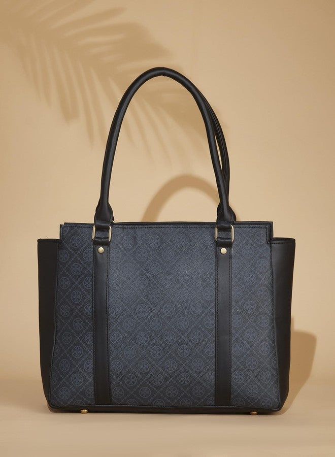 Fargo Stylish Handbag for Women Ladies purse for women & girls | 14 Inch Laptop Handbag (Grey) - Image 5