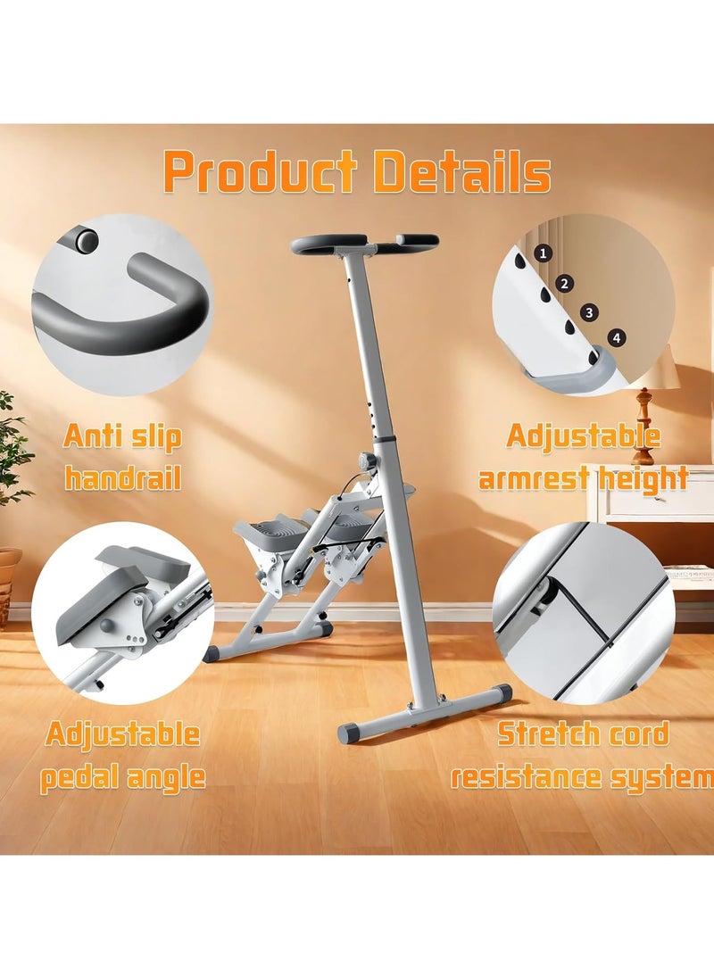 Generic Stair Climber Stepper for Home Workout – Aerobic Exercise Climbing Machine with Adjustable Stride, Handles, and Pedals, 110kg Weight Capacity  - Image 4