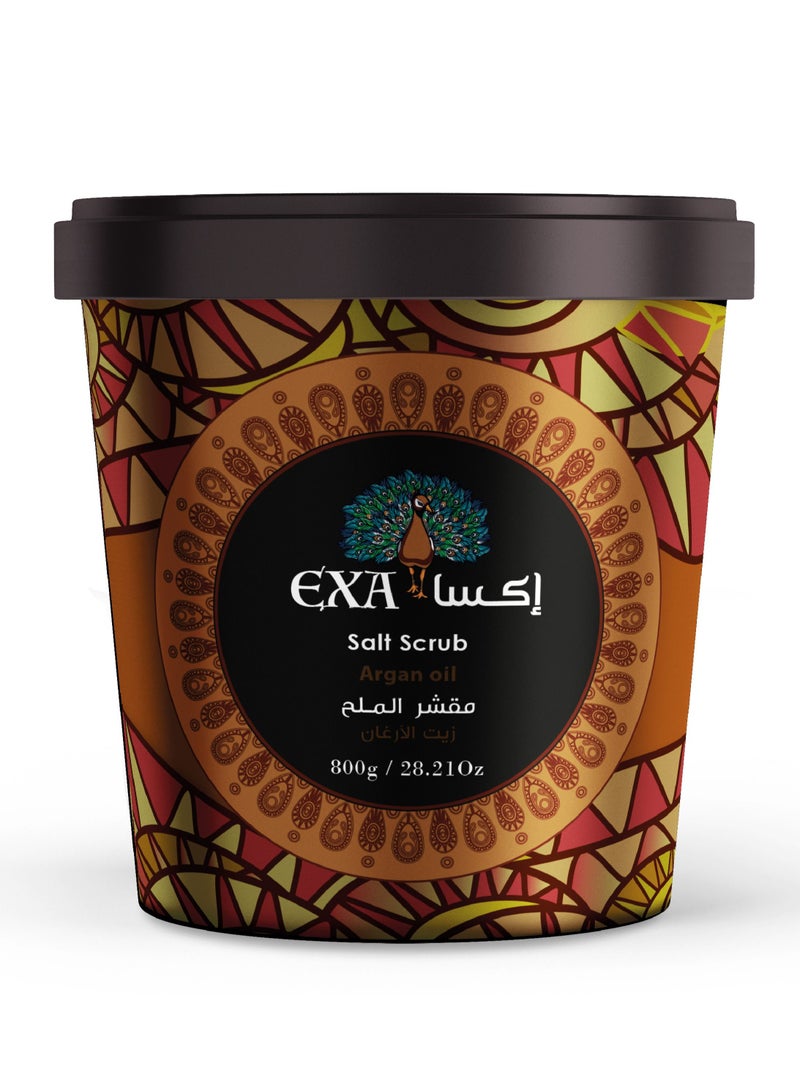 إكسا مقشر الملح زيت الارغان 800جرام 