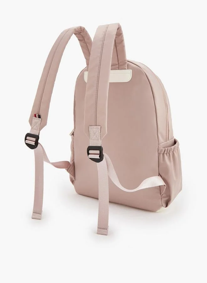 Lee Cooper  Logo Print School Backpack With Adjustable Shoulder Straps  | Best Price UAE