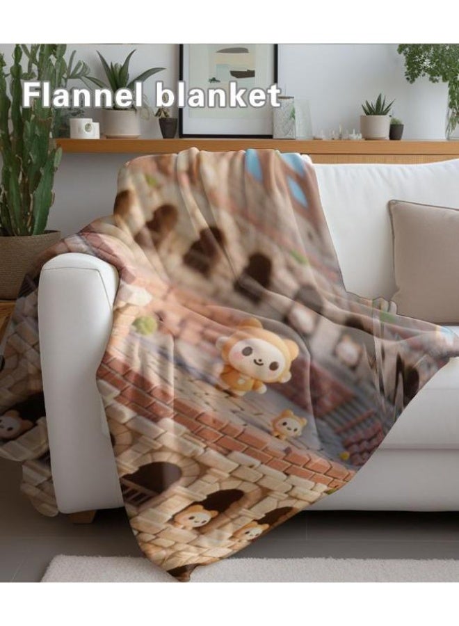 general Baby and children's cartoon flannel thin blanket (warm and comfortable, suitable for sleep, game use) 70cm*100cm - Image 4