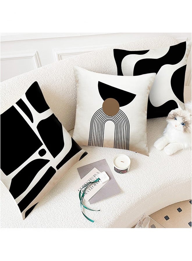 Bukela Pillow Covers Set of 4, Throw Pillow Cover, Modern style Cushion Covers 45cm x 45cm,For Living Room Sofa Couch Bed Pillowcases 18x18 inches（Double sided pattern） - Image 3