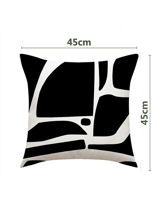 Bukela Pillow Covers Set of 4, Throw Pillow Cover, Modern style Cushion Covers 45cm x 45cm,For Living Room Sofa Couch Bed Pillowcases 18x18 inches（Double sided pattern） - Image 5