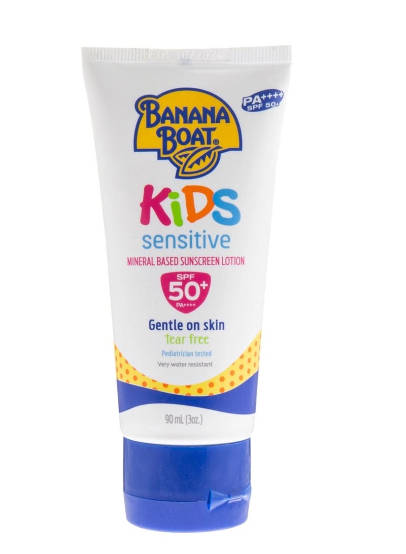 Kids Sensitive Tear - Free Mineral Based Sunscreen Lotion SPF 50+ PA++++ 90ml