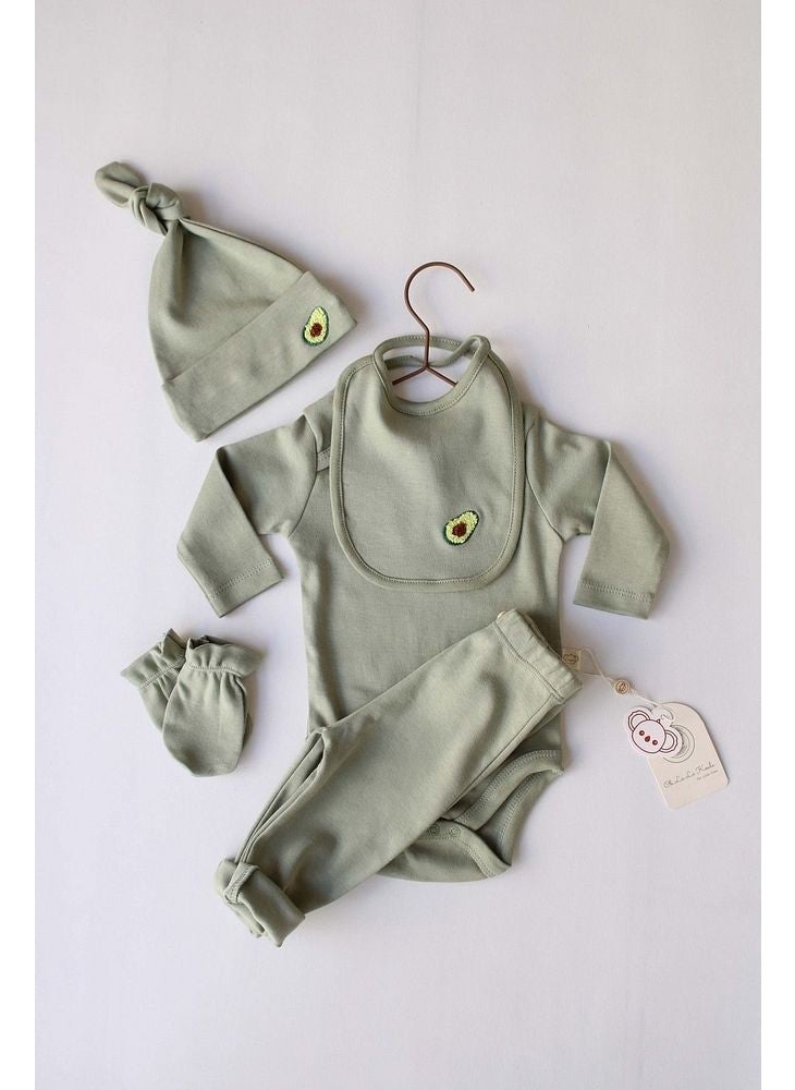 Avocado Embroidered 5-Piece Long Sleeve Newborn Set - pzsku/Z5221892F7E64FA6D9D26Z/45/_/1730852987/4e0e14b2-590b-4556-860d-7229c99aa442