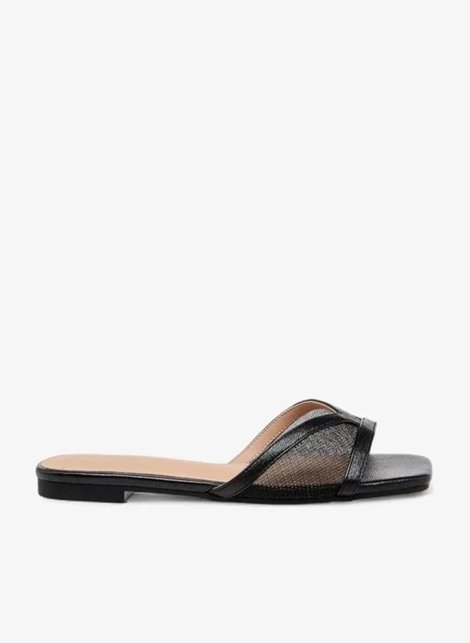 Flora Bella By Shoexpress Flora Bella Women Mesh Panel Slide Sandals