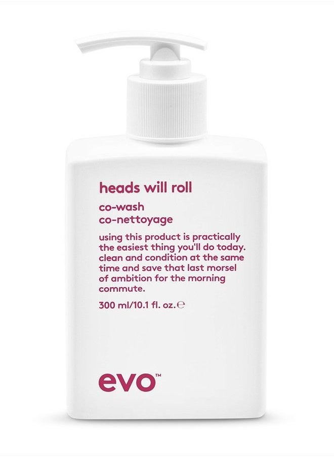 EVO Heads Will Roll Cleansing Conditioner for Curly Hair - Moisturizing Curl Defining & Frizz Eliminating - 300ml / 10.1fl.oz  - Image 1