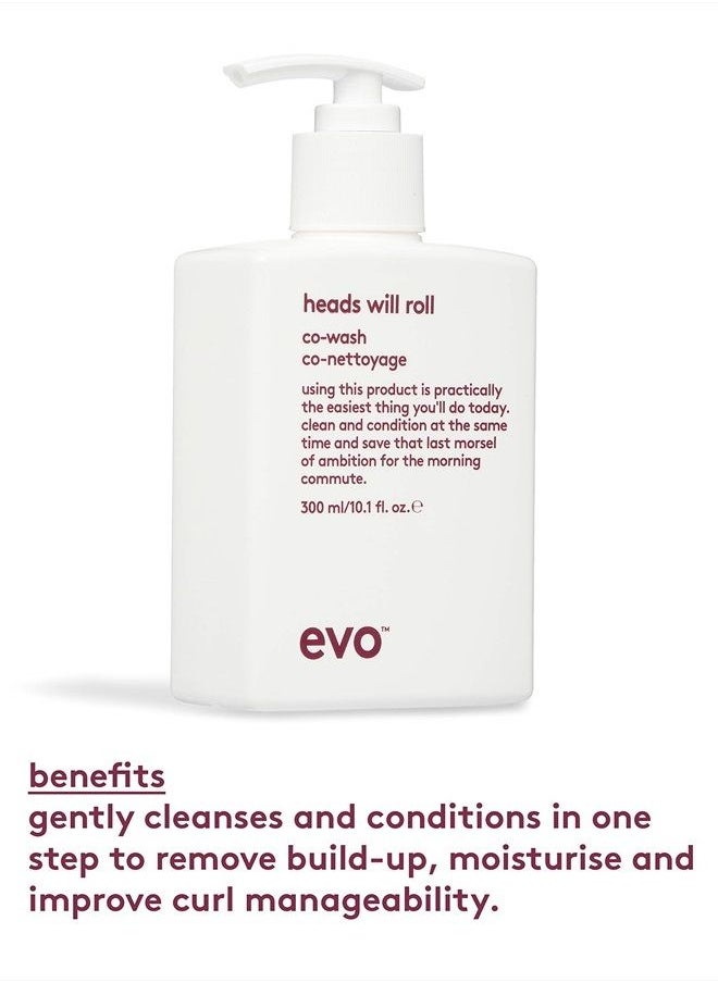 EVO Heads Will Roll Cleansing Conditioner for Curly Hair - Moisturizing Curl Defining & Frizz Eliminating - 300ml / 10.1fl.oz  - Image 4