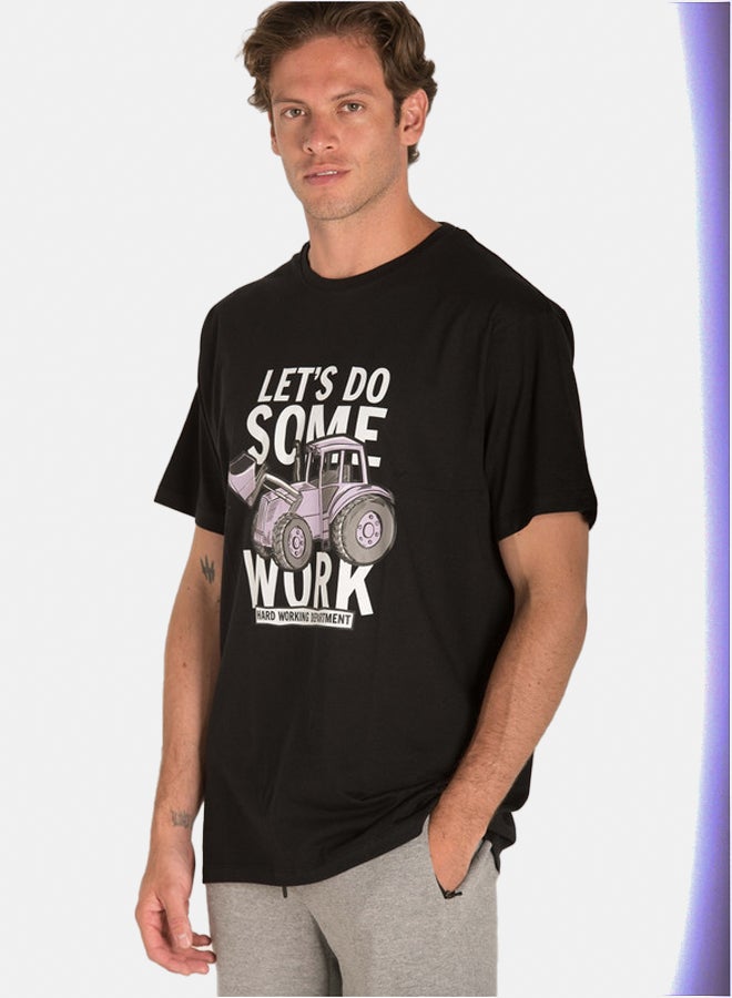 ماركو برجامو تي شيرت بطبعة شاحنة. - Image 4