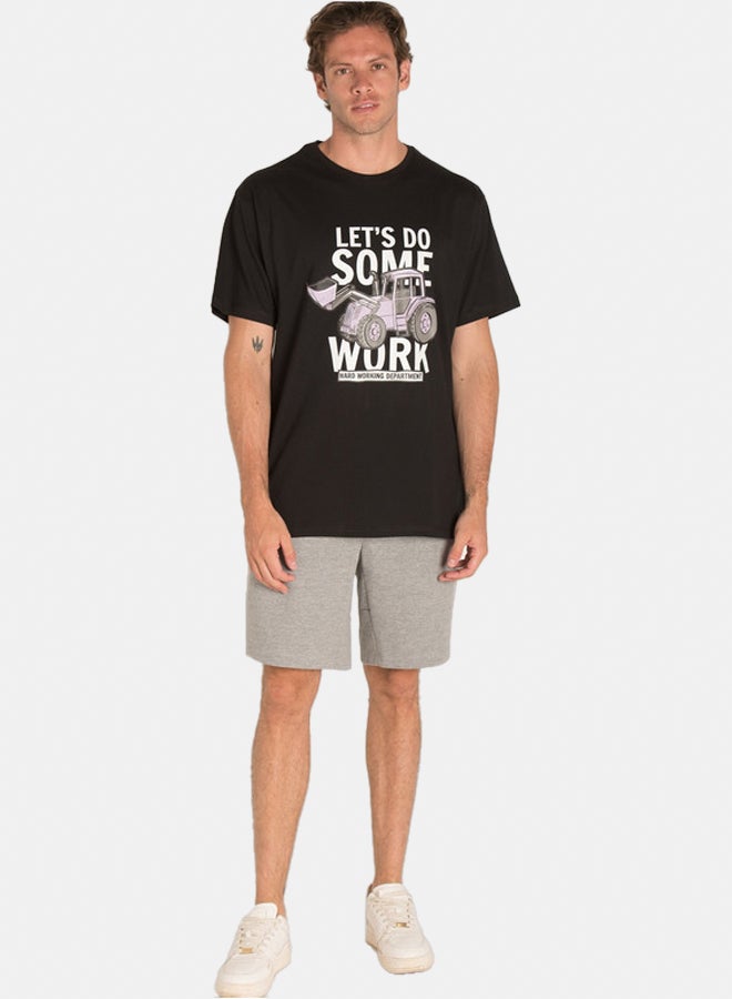 ماركو برجامو تي شيرت بطبعة شاحنة. - Image 2