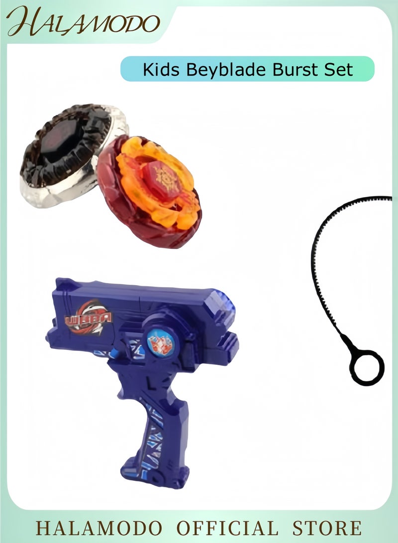 HALAMODO Kids Beyblade Burst Set Spinning Tops Set Classic Spinner Bey Battle Burst Gyro Blade Toy Set with Launcher Metal Fusion Attack Top Battling Game Gift for Boys Children Kids - Image 1