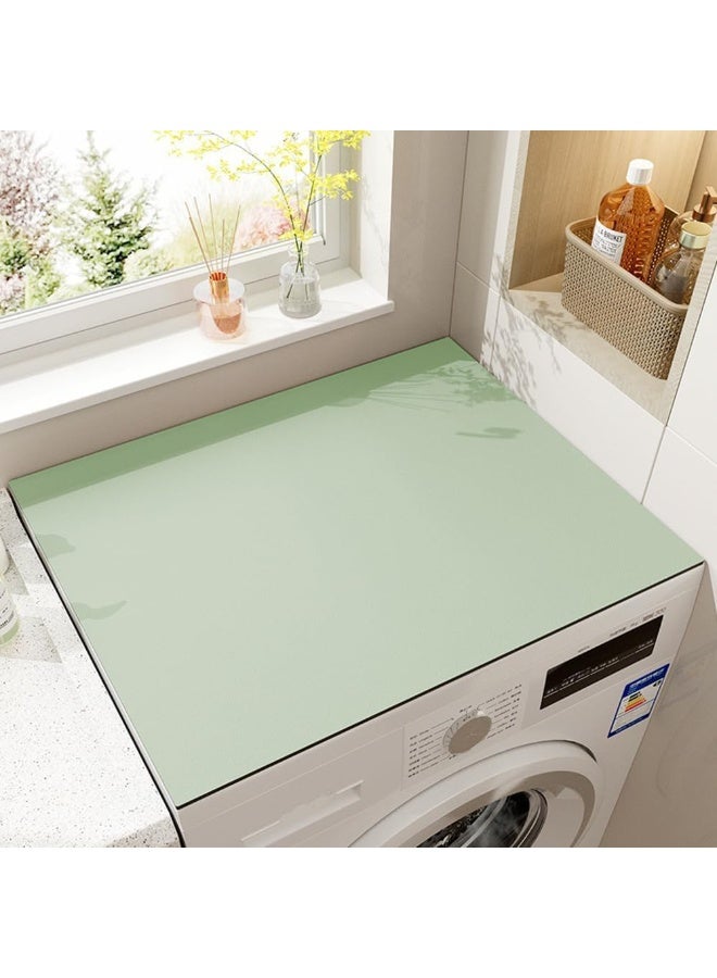 CLENEA Washer and Dryer Covers for The Top Washing Machine Dust-Proof Cover Anti-Slip Dryer Top Protector Mat Quick Drying Top Cover for Washer Dryer Refrigerator (Green, 23.6" x 23.6") - Image 1