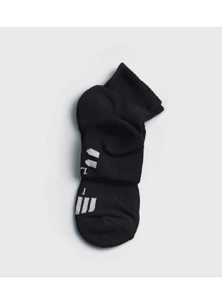 Black & White - Black Short Socks Ankle - Image 1