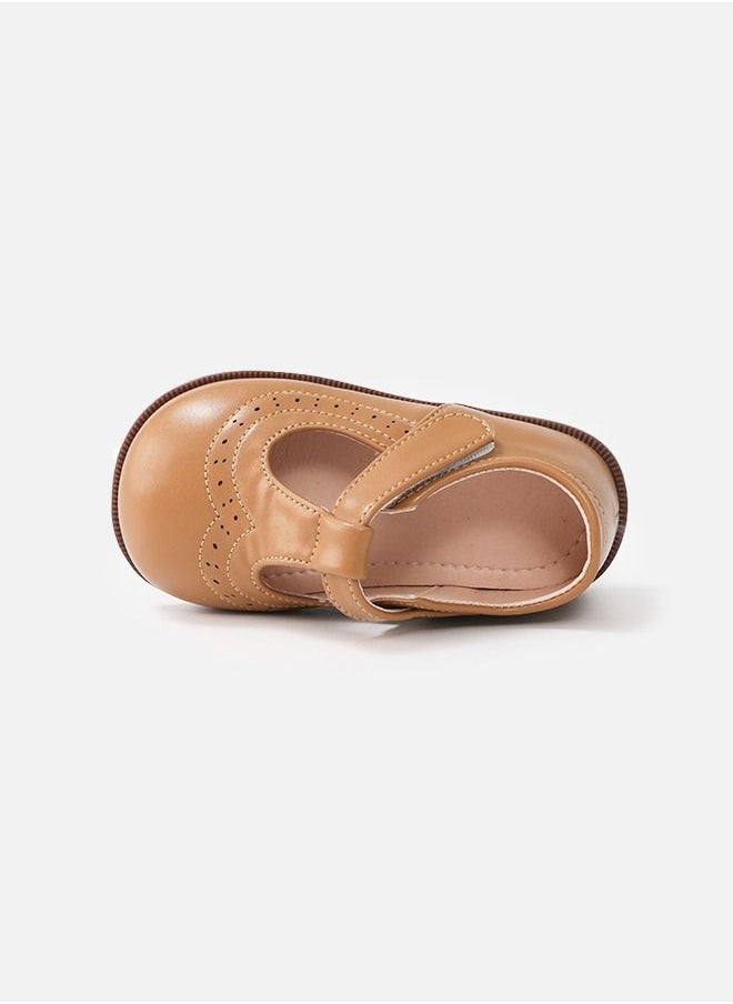 hibobi - Children's Casual Flat Soft Leather Shoes-Brown - Image 1
