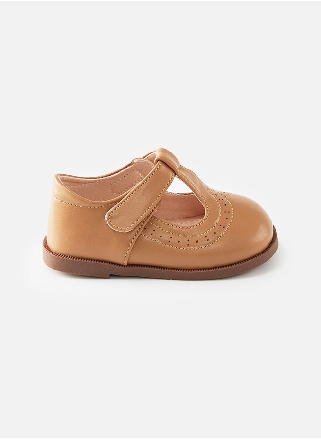 hibobi - Children's Casual Flat Soft Leather Shoes-Brown - Image 1