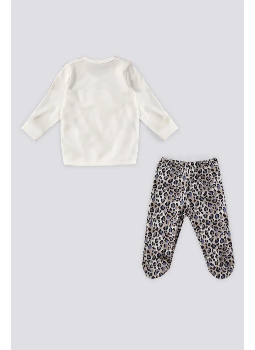 يو اس بولو اسن Cream Baby 5-Pack Leopard Pattern Hospital Discharge Set