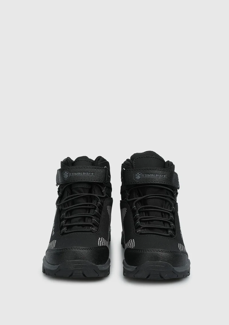 LUMBERJACK Black Boys Outdoor Boots