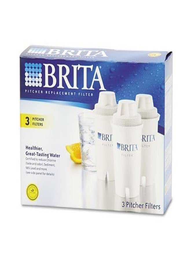 Brita Water Filter Pitcher Advanced Replacement Filters, 3/Pack