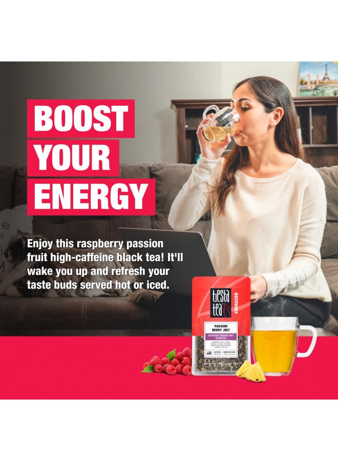Tiesta Tea Tiesta Tea - Passion Berry Jolt, Raspberry Passion Fruit Black Tea, Loose Leaf, Up to 25 Cups, Make Hot or Iced, Caffeinated, 1.5 Ounce Resealable Pouch  - Image 3