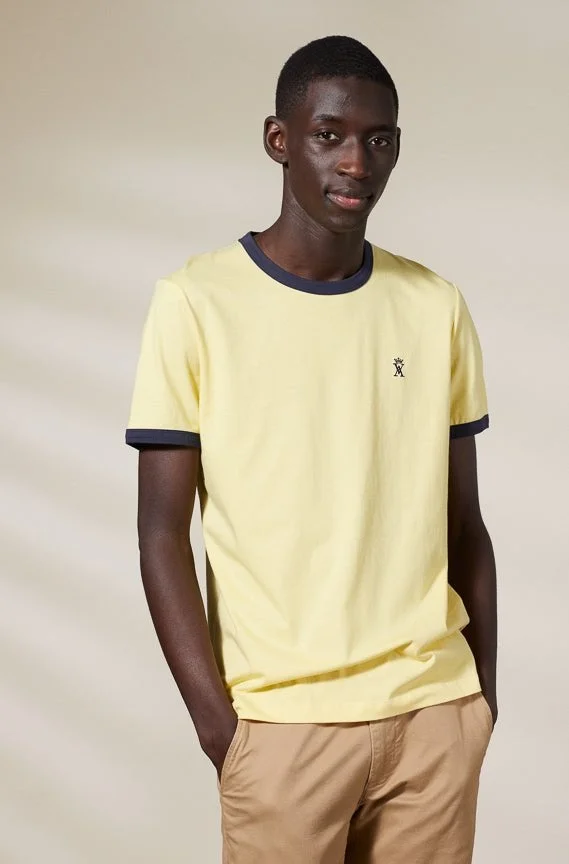 Vicomte A. Tibot Light Yellow T-Shirt 100% Cotton