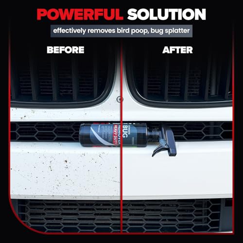 Carfidant Bug Remover Heavy Duty Spray - Cars Exterior Cleaner - Easily and Powerful Clean Bug Splatter, Bird Poop From Paint, Plastic, Rubber, Metal, Chrome, Glass - 18 fl. oz. - Image 2