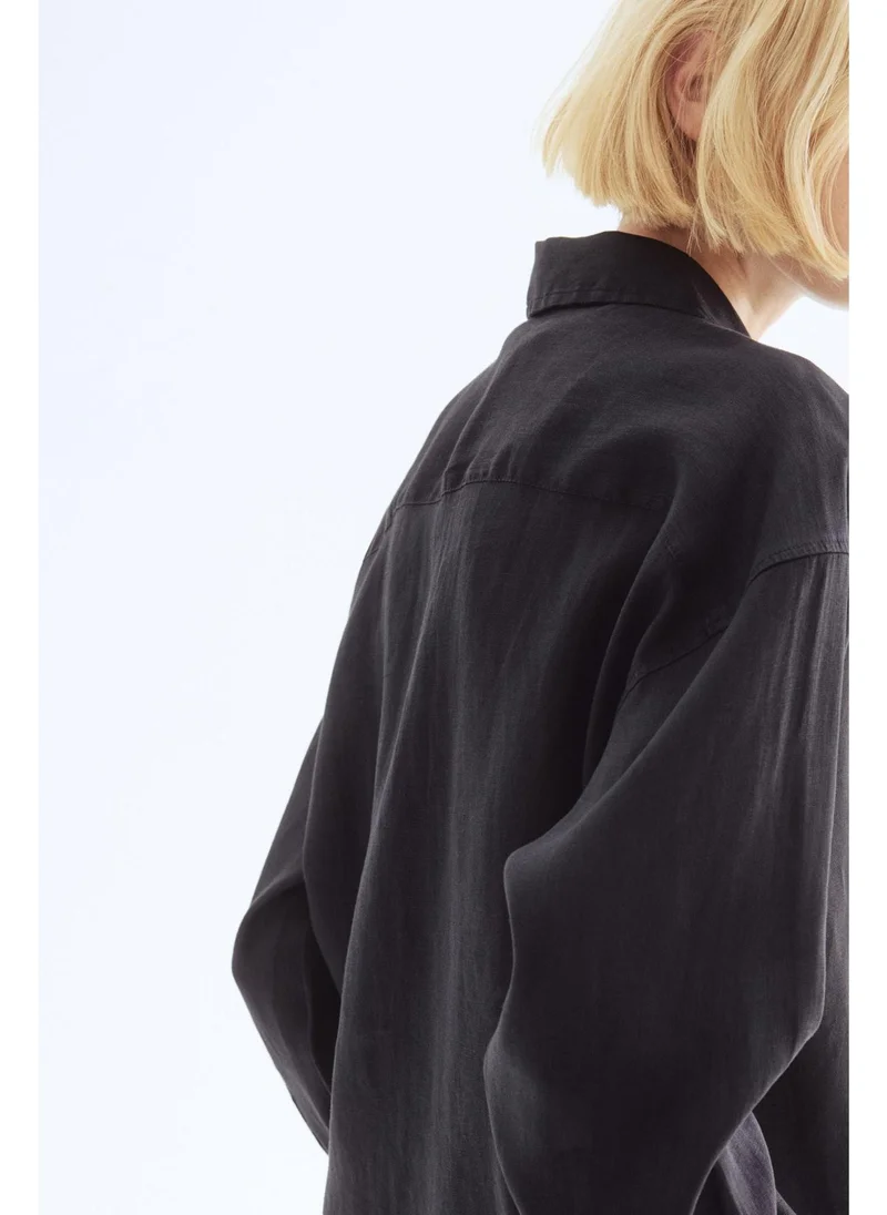H&M Oversized linen shirt
