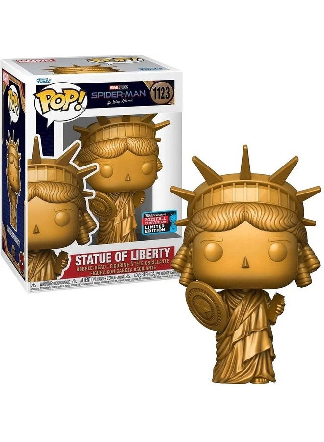 Funko فنكو بوب مارفل: سبايدر مان لا طريق للعودة - تمثال سيدة الحرية، مؤتمر الخريف - سبايدر مان - حصرية أمازون - تمثال فينيل قابل للجمع - فكرة هدية - منتجات رسمية - لمحبي الأبطال الخارقين - Image 1