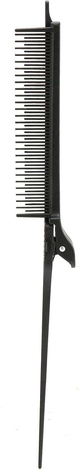 Rat Tail Teasing Clip Comb Highlighting Comb Hair Styling Tool for Hair Clipping Highlights and Hair Combing 265 X 25cm Black