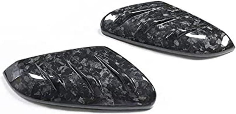 Wivplex Car Rearview Mirror Cover - Glossy Black/Carbon Fiber