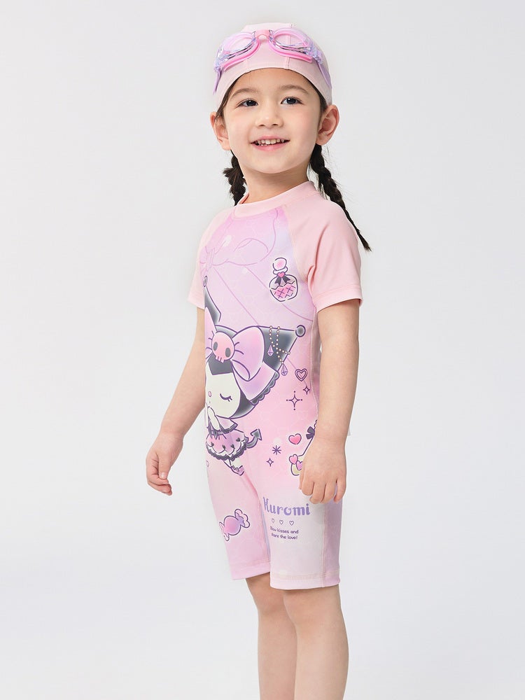 بالابالا بدلة سباحة للمع قبعة مطابقة للبنات - Image 2