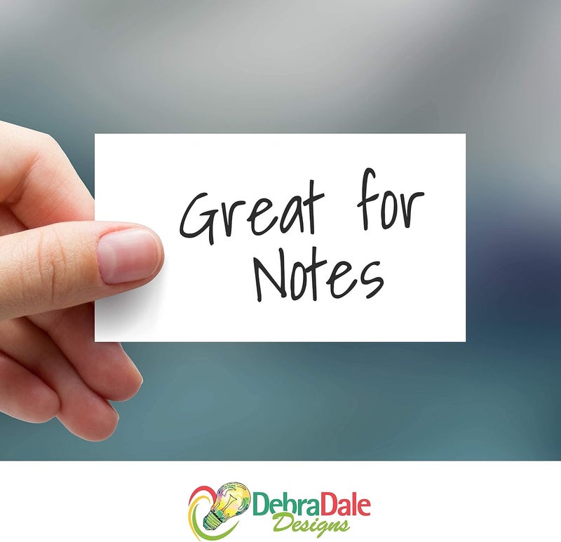 DEBRADALE DESIGNS Debra Dale Designs Blank Index Flash Cards – 1100 Pack – 2" x 3.5" – 90 lb Stock – 6 Bright Colors – Classroom Supplies for Teachers & Students – Made in USA - Image 2