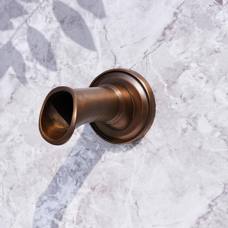 صنبور شلال مصنوع من النحاس الأصفر المصنوع يدويًا بشكل رائع لتزيين المناظر الطبيعية لبرك المياه والنافورات والجدران المائية، ديكور فاخر للبرك والبرك المائية