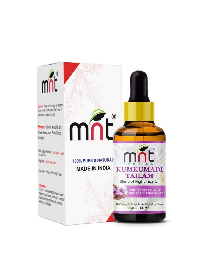 MNT Kumkumadi Tailam for Skin Brightening, Whitening, Healthy & Glowing Skin, 30ml - Image 1