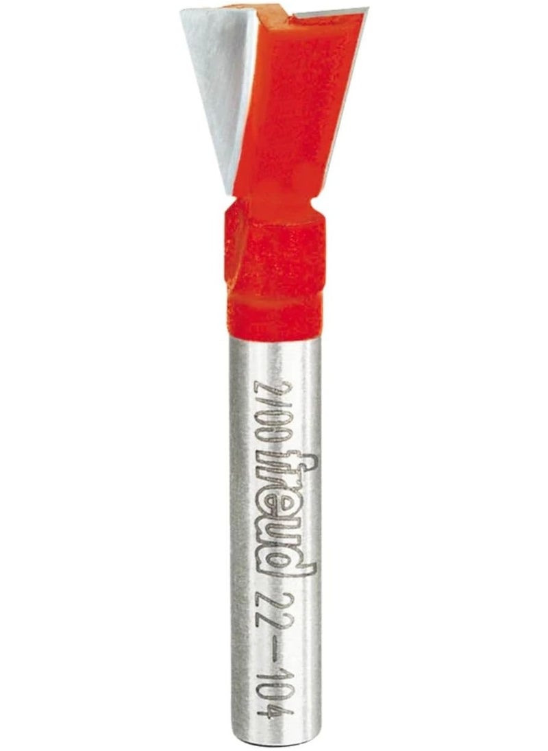 freud Freud 1/2" (dia.) Dovetail Bit with 1/4" shank, 1-7/8" overall length (22-104)  - Image 1