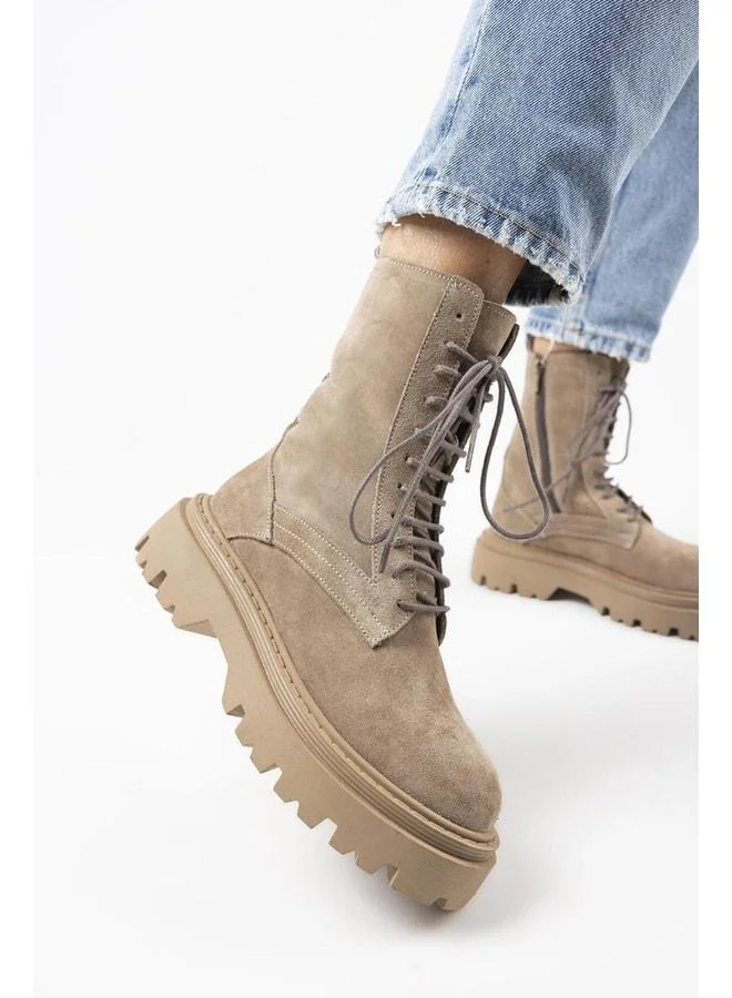 Diane Women's Genuine Leather Laced Suede Boot.