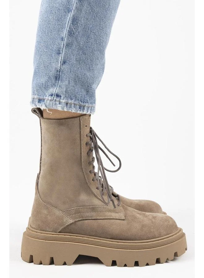 Manijero  Diane Women's Genuine Leather Laced Suede Boot. for Women | Best Price UAE