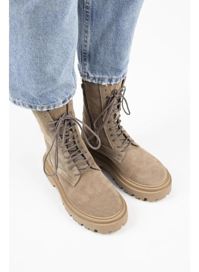 Manijero  Diane Women's Genuine Leather Laced Suede Boot. for Women | Best Price UAE