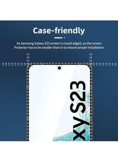 Generic One Minute Screen Protector for Samsung Galaxy S22/S23 Tempered Glass Screen Protector Full Glue Edge to Edge 9H Hardness Anti Fingerprint Scratch Resistance Glass Fingerpint work  - Image 4