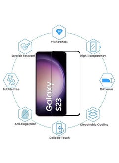 Generic One Minute Screen Protector for Samsung Galaxy S22/S23 Tempered Glass Screen Protector Full Glue Edge to Edge 9H Hardness Anti Fingerprint Scratch Resistance Glass Fingerpint work  - Image 5