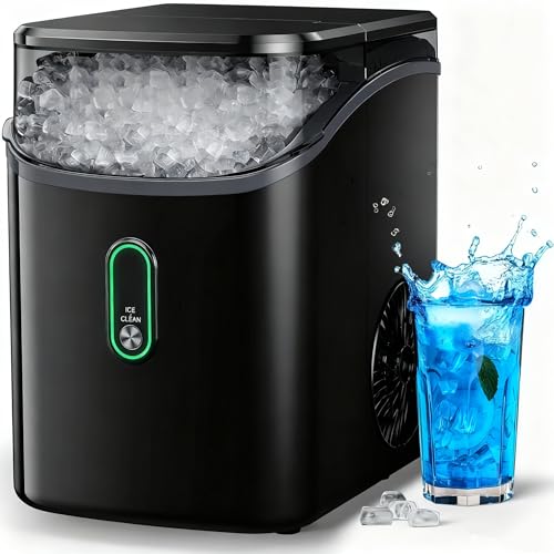 Silonn Nugget Ice Makers Countertop with Soft Chewable Ice, Portable Ice Machine with Crushed Ice, One-Click Operation Pebble Ice Maker with Self-Cleaning, 33lbs/24H for Home,Kitchen,Office - Image 5