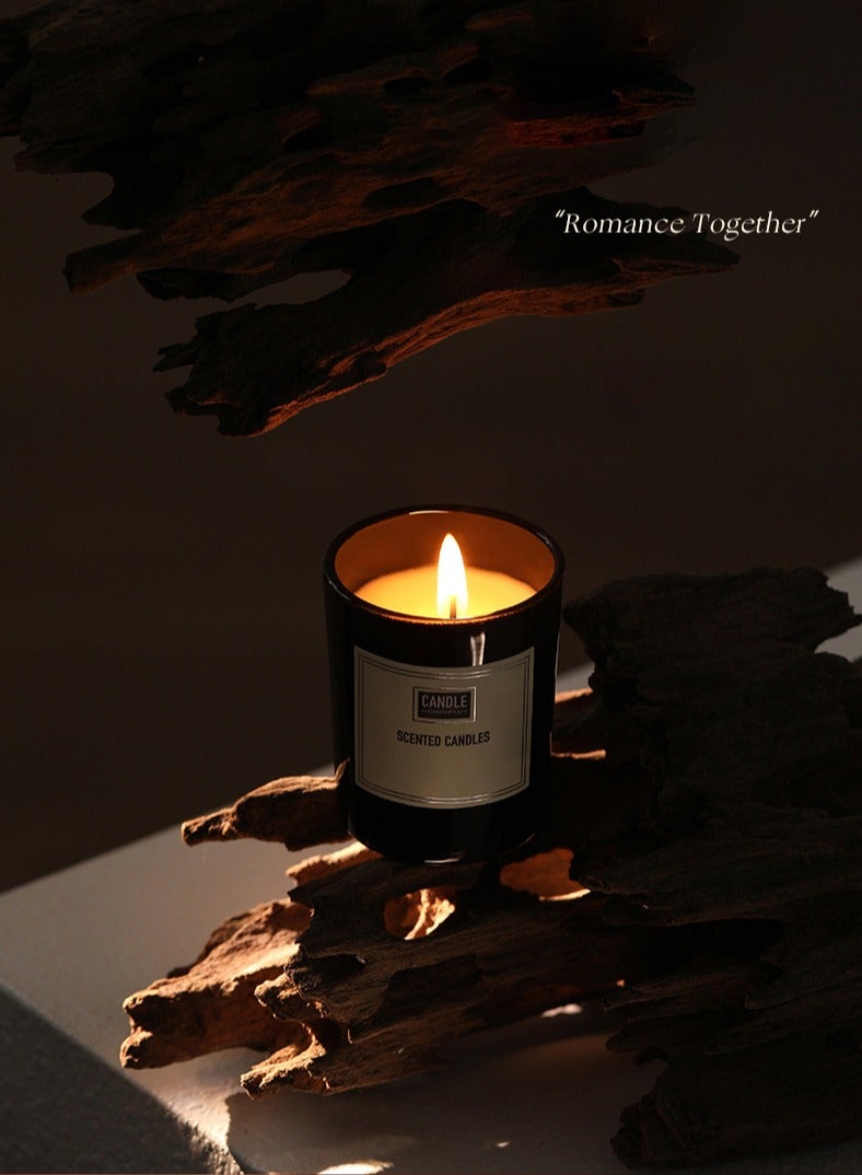 عبوة من 2 شمعة معطرة كريستال أسود/أبيض - Image 5