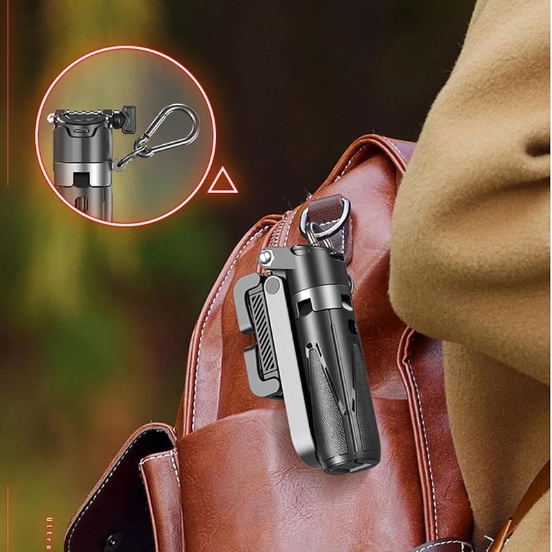 Compact Foldable Phone Tripod Stand Adjustable Selfie Stick for Vlogging Outdoor Shots - Image 3