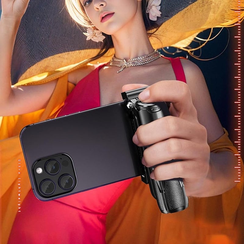 Compact Foldable Phone Tripod Stand Adjustable Selfie Stick for Vlogging Outdoor Shots - Image 4