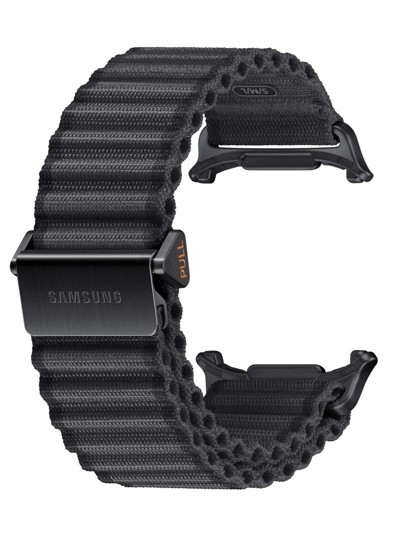 SAMSUNG Galaxy Watch Ultra Trail Band, Smartwatch Replacement Strap for Men and Women, One Click Attachment, ET-SVL70MBEGUJ, Dark Gray - Image 1
