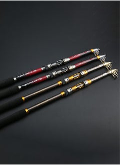 GROIC 2.4M Fishing Rods Sea Rods Telescopic Fishing Pole Durable Lightweight Sensitive 24T Carbon Fiber Ultralight Travel Saltwater Freshwater Bass Salmon Trout Fishing  - Image 2