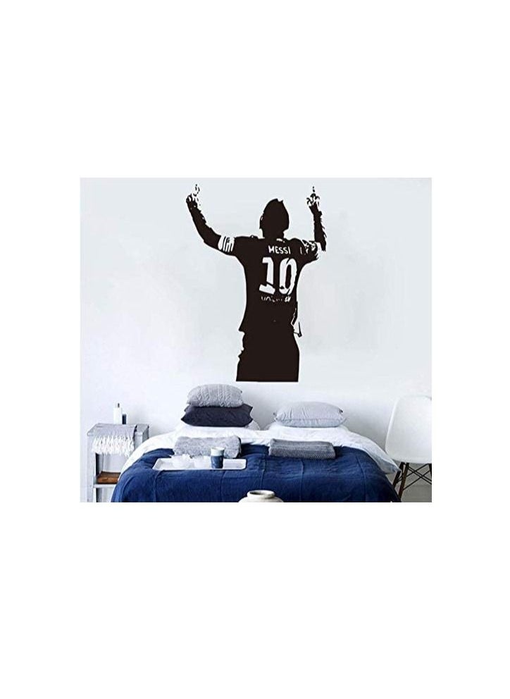 erorex - Wall Art Football Player Lionel Messi Wall Sticker Home Decor Vinyl Wallpaper Home Art Sport Fan Gifts Wall Murals PVC Wall Stickers for TV Setting - Image 1