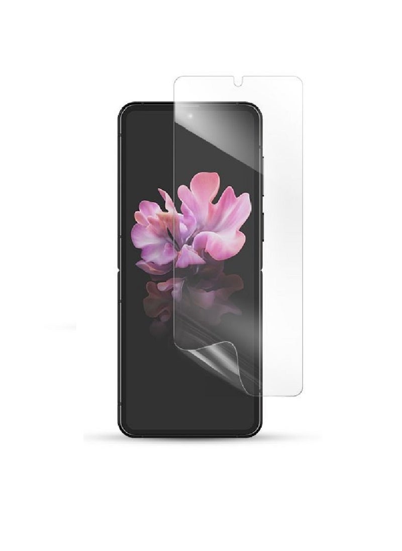 Unipha Flexible TPU Screen Protector Designed For Samsung Galaxy Z Flip Clear HD Self Healing Unbreakable Film - Image 1