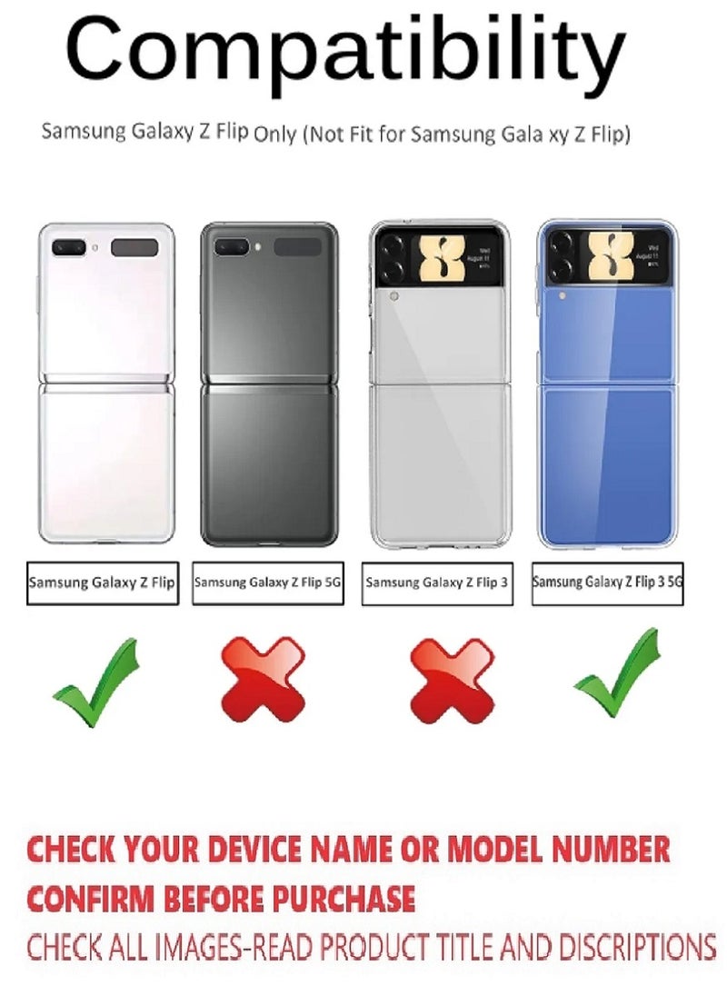 Unipha Flexible TPU Screen Protector Designed For Samsung Galaxy Z Flip Clear HD Self Healing Unbreakable Film - Image 3